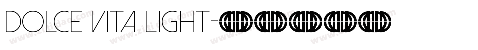 Dolce Vita Light字体转换